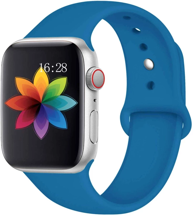 Ανταλλακτικό λουράκι Silicone Band for Apple Watch 38/40mm (Blue)
