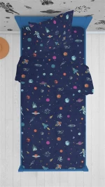 ΠΑΠΛΩΜΑΤΟΘΗΚΗ ΕΜΠΡΙΜΕ kids Space 189 160Χ240 Blue Cotton 100% - -