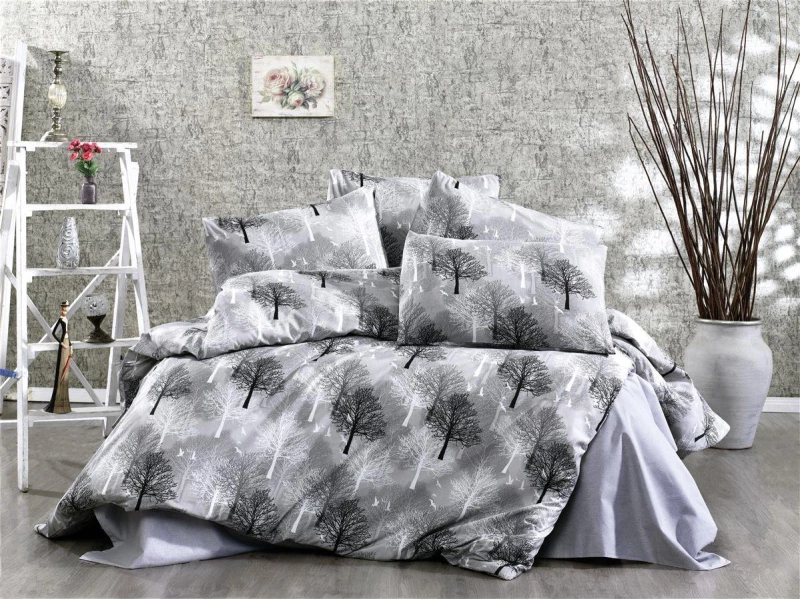 ΠΑΠΛΩΜΑΤΟΘΗΚΗ ΕΜΠΡΙΜΕ Forest 312 220X240 Grey Cott/Pol 70/30 - -