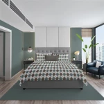 ΣΕΝΤΟΝΙΑ ΕΜΠΡΙΜΕ ΣΕΤ 3 τεμ Diamond 329 220X240 Petrol 100% Cotton Flannel - -