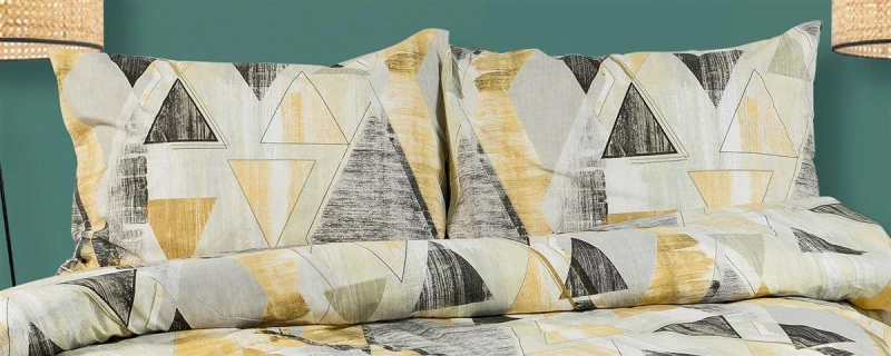 ΜΑΞΙΛΑΡΟΘΗΚΗ ΕΜΠΡΙΜΕ Geometrical 333 50X70 Beige 100% Cotton Flannel - -