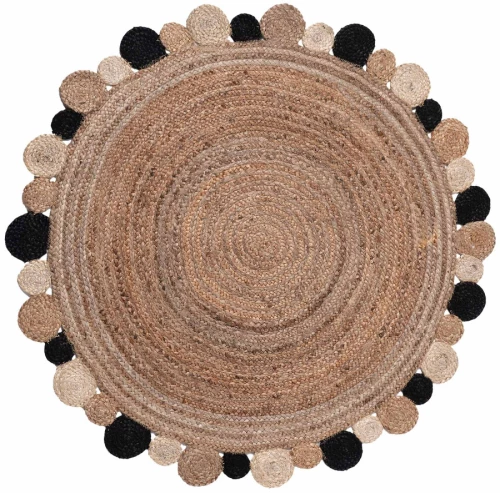 Χαλί γιούτα 1731 (120cm) black - -