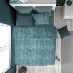 ΠΑΠΛΩΜΑΤΟΘΗΚΗ Premium Shadow 616 160X240 Petrol 100% Cotton - -