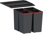 Franke Easysort 450-0-4 Εργονομικός Κάδος Απορριμάτων 28lt