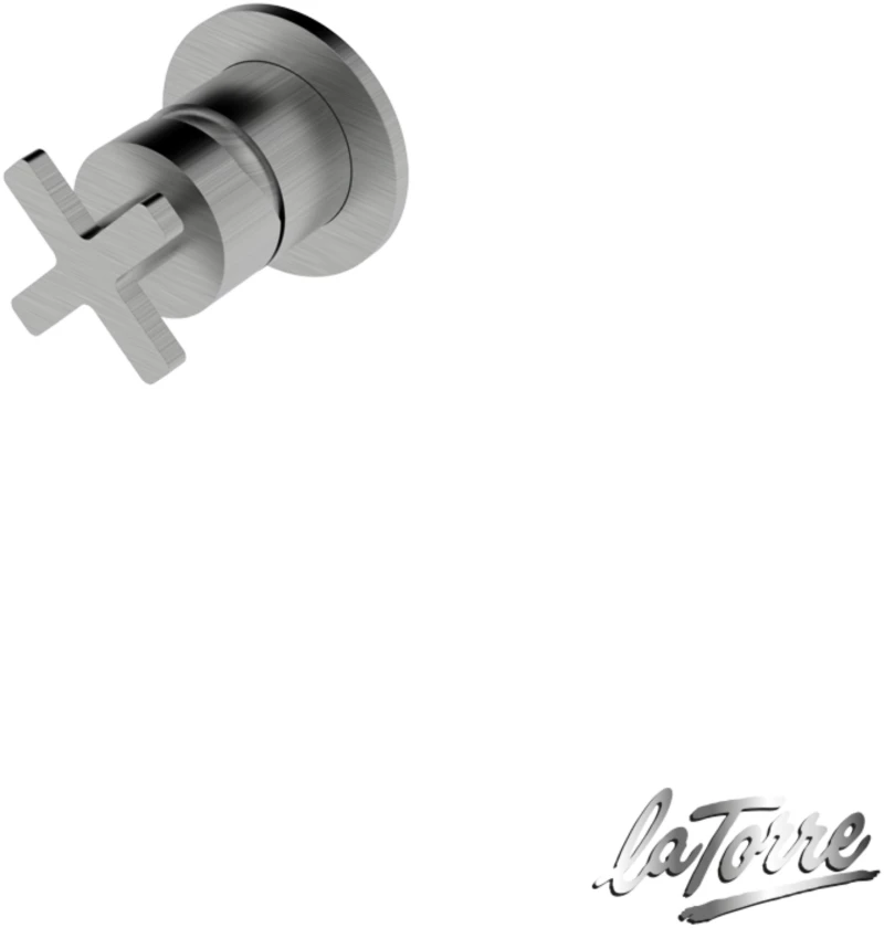La Torre ELLE CROSS Μίκτης εντοιχισμού 1 εξόδου Inox Finish