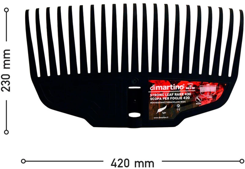 DIMARTINO RAKE 420 Σκούπα Φύλλων Πλαστική 42 cm