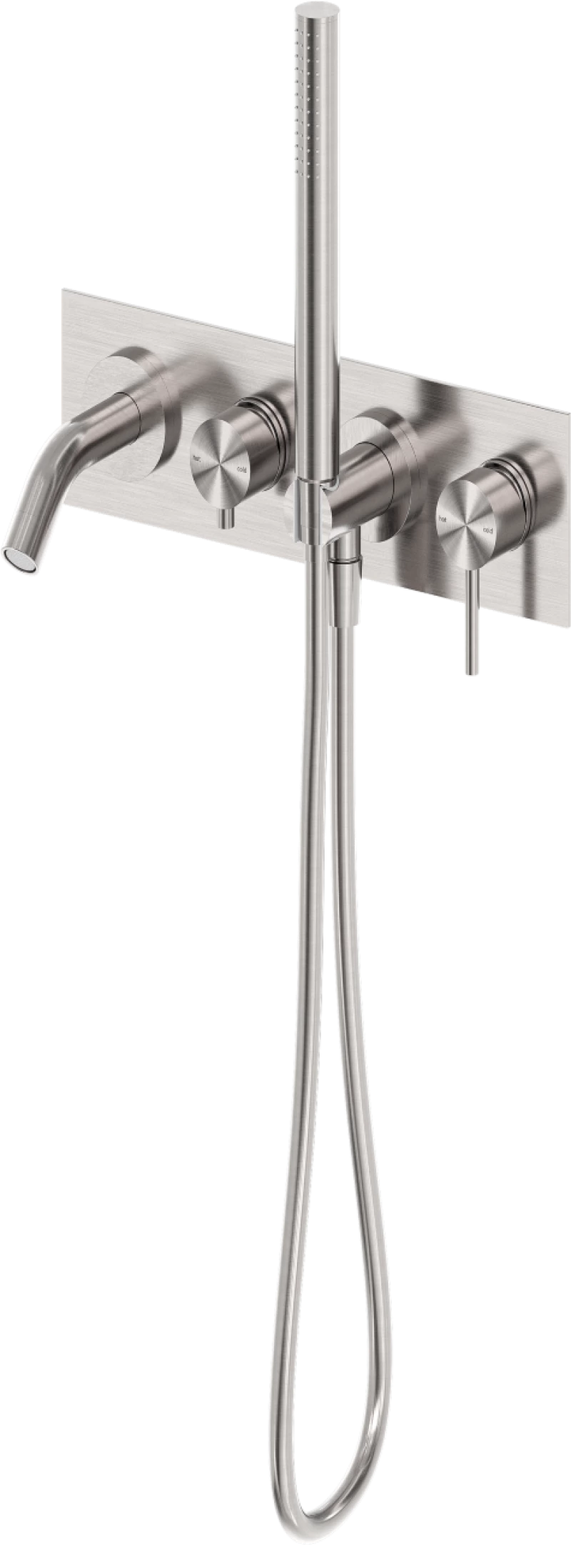 Sparke MUSA-18 Εντοιχιζόμενος Μίκτης Μπάνιου 2 Εξόδων Brushed Nickel