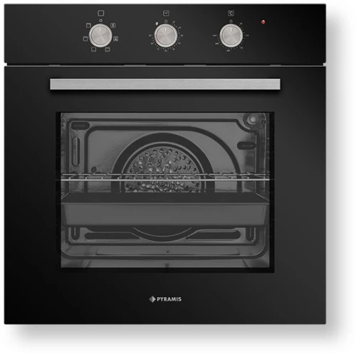Pyramis 731016 PK Φούρνος Άνω Πάγκου 73lt Π59.5εκ Μαύρος