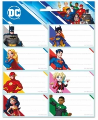 385329 ΑΥΤΟΚΟΛΛΗΤΕΣ ΕΤΙΚΕΤΕΣ 8X2 DC COMICS JUSTICE LEAGUE
