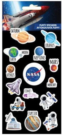 388370 ΑΥΤΟΚΟΛΛΗΤΑ PUFFY 10X22EK NASA ΣΕΤ 12 ΤMX (ΣΕΤ 12 ΤΕΜΑΧΙΩΝ)
