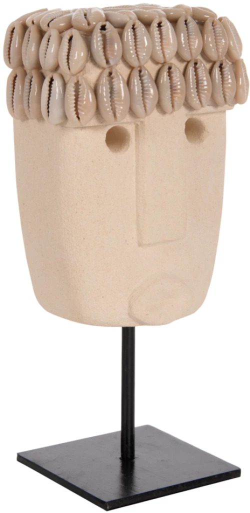 402001 ΕΠΙΤΡΑΠΕΖΙΟ ΔΙΑΚΟΣΜΗΤΙΚΟ ΠΡΟΣΩΠΟ HM4313 PARAS STONE ΣΕ ΜΕΤΑΛΛΙΚΟ ΜΑΥΡΟ STAND 9X6X19YΕΚ.