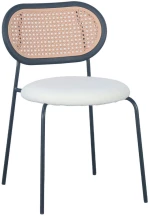 397921 VINTAGE ΚΑΡΕΚΛΑ OFF WHITE 47X55XH76CM (ΣΕΤ 4 ΤΕΜΑΧΙΩΝ)