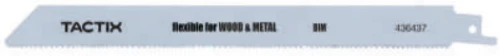TACTIX 436437 Λάμα Κοπής Γενικής Χρήσης BI-METAL 225mm 2τμχ