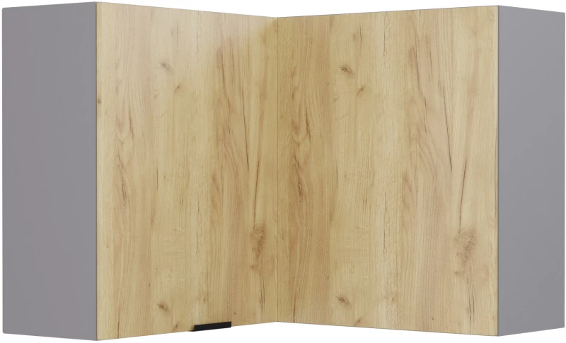 Craft Πάνω Ντουλάπι Γωνιακό Χρυσό Δρυς 60-60x30x72cm GR-BK60CRAFGO