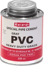 Κόλλα PVC FERE γκρι 250ml