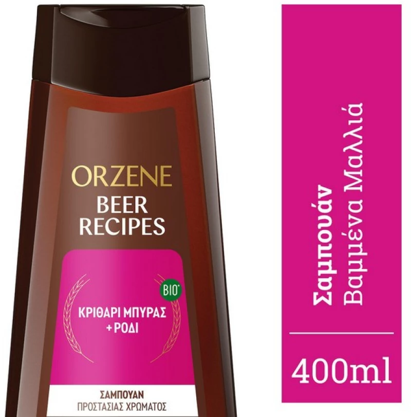 Orzene Bio Beer Recipes Σαμπουάν Προστασίας Χρώματος 400ml