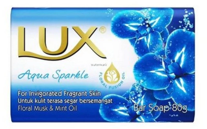 Lux Aqua Sparkle Floral Musk & Mint Oil Soap Bar 80gr.
