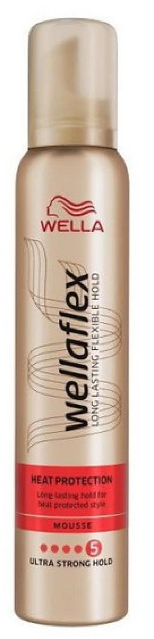 Wella Wellaflex Heat Protection Ultra Strong Hold No 5 Hair Mousse 200ml