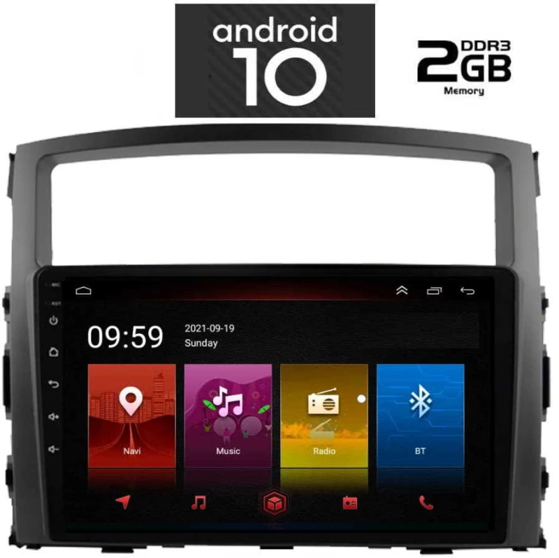 IQ-AN X4858_GPS (9inc). OEM MITSUBISHI PAJERO mod. 2006-2013