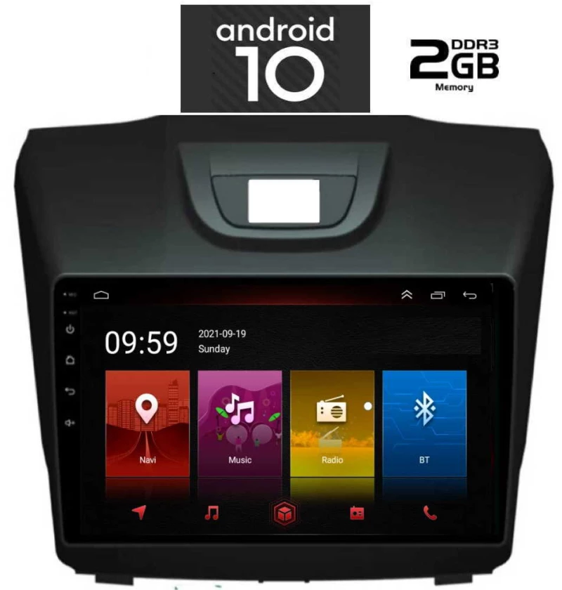 IQ-AN X4802_GPS (9inc). OEM  ISUZU DMAX mod. 2012>