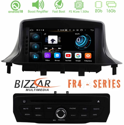 Bizzar fr4 Series Renault Megane 3 Android 10 4core Multimedia Station u-bl-fr4-Rn37