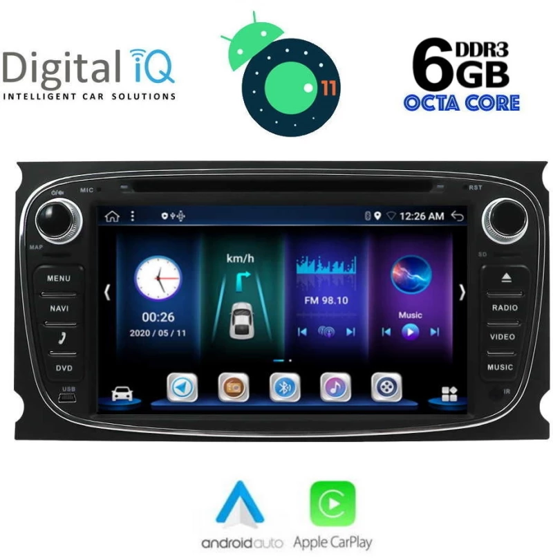 DIGITAL IQ BXE 703_CPA (7'' DVD) MULTIMEDIA OEM FORD mod. 2007-2011