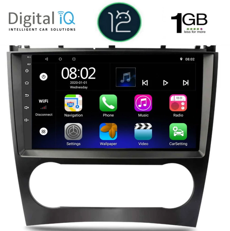 DIGITAL IQ RTB 1404_GPS (9inc) MULTIMEDIA TABLET OEM MERCEDES C – CLK (W203-209) mod. 2004-2008