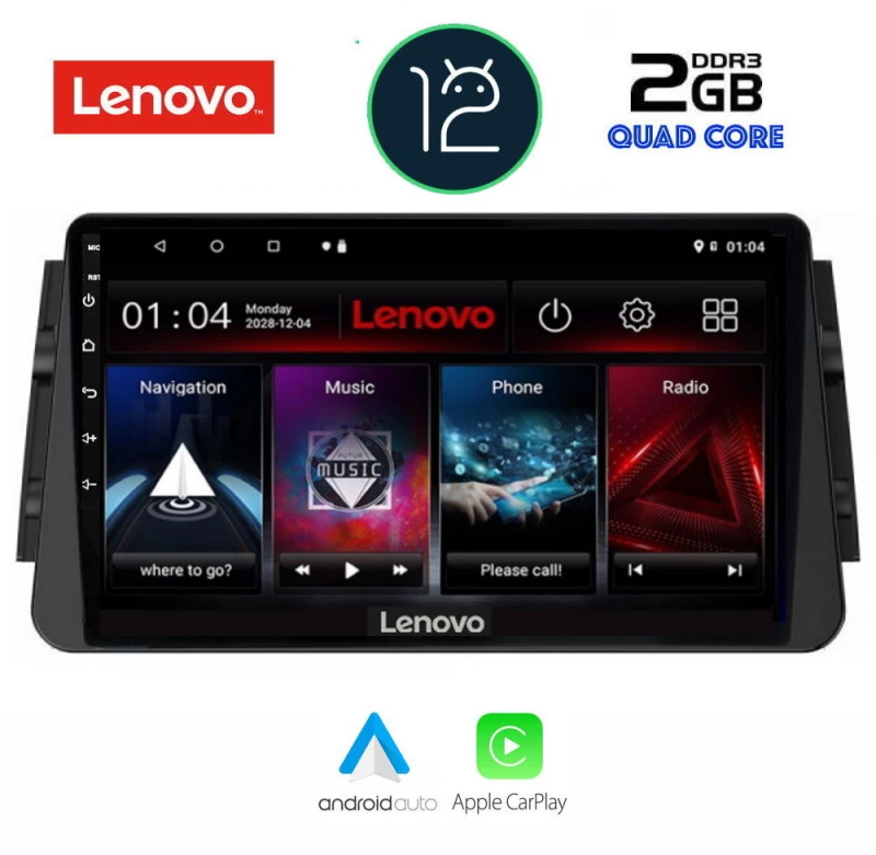 LENOVO LVB 4460_CPA (9inc) MULTIMEDIA TABLET OEM NISSAN MICRA mod. 2017>