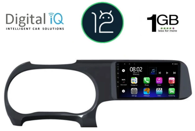 DIGITAL IQ RTB 1225_GPS (9inc) MULTIMEDIA TABLET OEM HYUNDAI i10 mod. 2020>