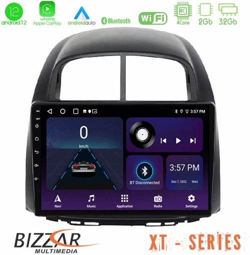 Bizzar xt Series Daihatsu Sirion/subaru Justy 4core Android12 2+32gb Navigation Multimedia Tablet 10 u-xt-Dh0038