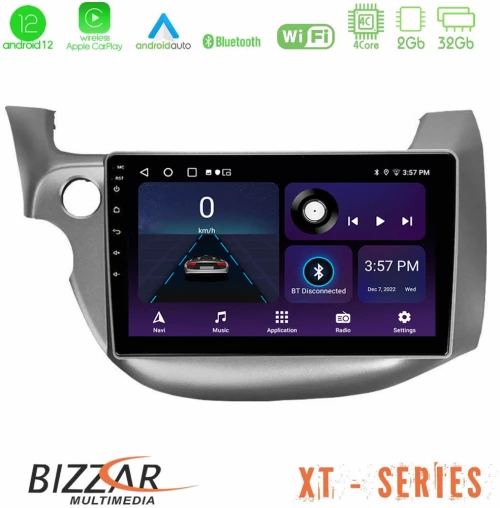 Bizzar xt Series Honda Jazz 2009-2013 4core Android12 2+32gb Navigation Multimedia Tablet 10 u-xt-Hd098t