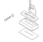 10210/MB FIX509FP KIT ΑΚΡΑ (ΠΟΔΙΑ) FIX POINT ΓΙΑ ΜΠΑΡΕΣ TEMA/TEMA ALU MENABO