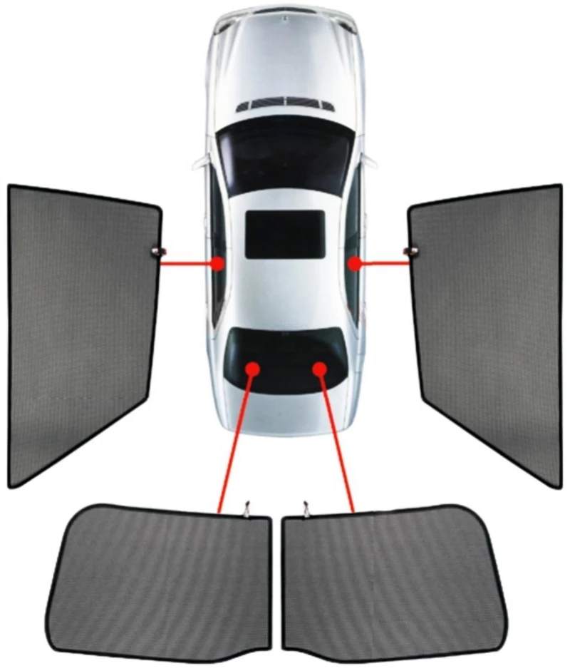 PVC.REN-MEGA-5-C RENAULT MEGANE 5D 2016+ ΚΟΥΡΤΙΝΑΚΙΑ ΜΑΡΚΕ CAR SHADES - 4 ΤΕΜ.