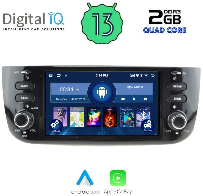 DIGITAL IQ MSD 064_CPA (6.1" DECK) MULTIMEDIA OEM FIAT GRANDE PUNTO mod. 2012> – EVO mod. 2009>