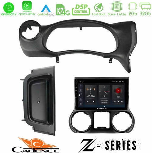 Cadence z Series Jeep Wrangler 2014-2017 8core Android12 2+32gb Navigation Multimedia Tablet 9 u-z-Jp0788