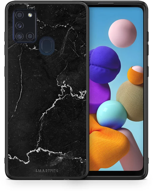 Marble Black - Samsung Galaxy A21s θήκη