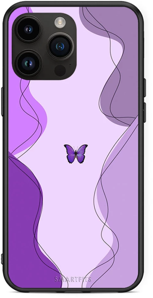 Purple Mariposa - iPhone 14 Pro Max θήκη