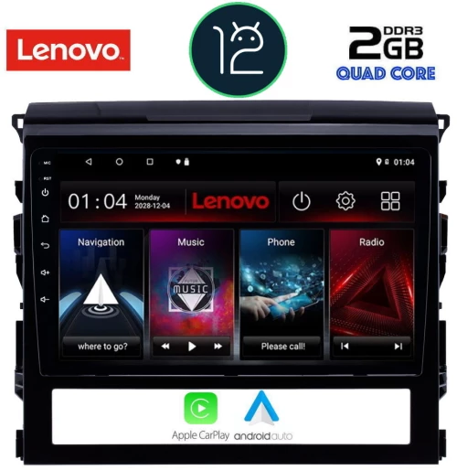 LENOVO LVB 4725_CPA (9inc) MULTIMEDIA TABLET OEM TOYOTA LANDCRUISER mod. 2016-2019