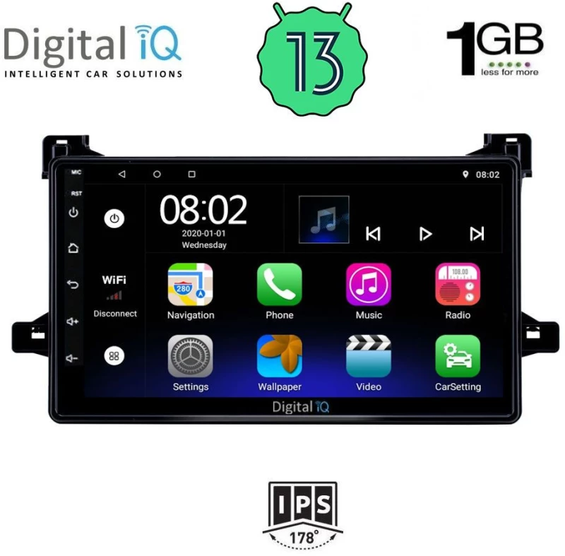 DIGITAL IQ RSA 1727_GPS (9inc) MULTIMEDIA TABLET OEM TOYOTA PRIUS mod. 2016-2020