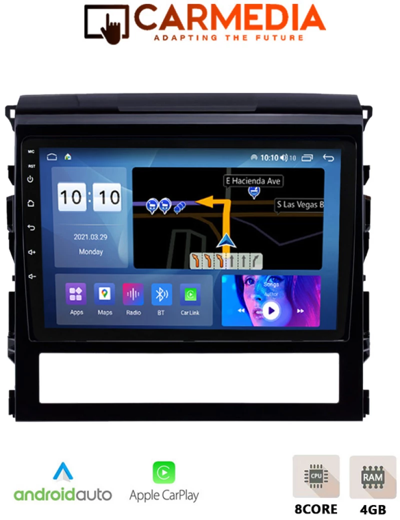 CARMEDIA CM409-13 TABLET 9'' OEM TOYOTA LANDCRUISER 2016-2019