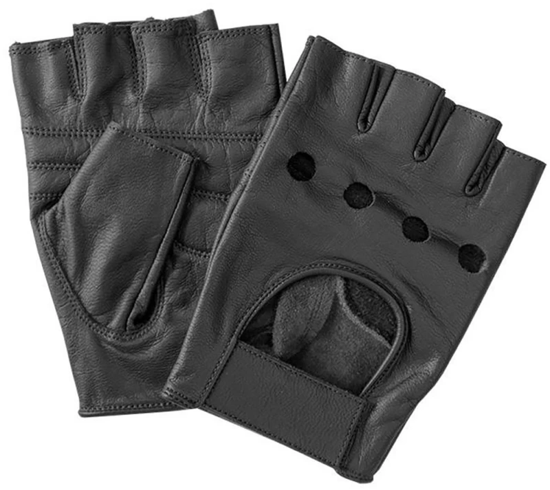 SRGV1M ΓΑΝΤΙΑ ΟΔΗΓΟΥ ΔΕΡΜΑΤΙΝΑ ΜΑΥΡΑ ΜΙΣΑ (M) VINTAGE GLOVES