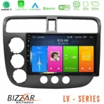Bizzar lv Series Honda Civic 2001-2005 4core Android 13 2+32gb Navigation Multimedia Tablet 9 u-lv-Hd174n