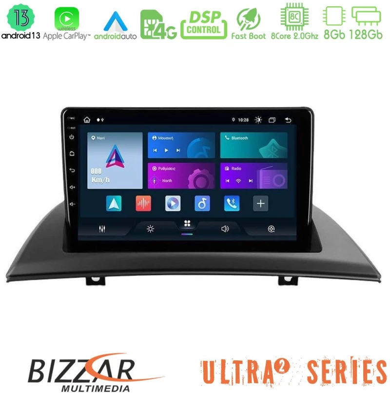 Bizzar Ultra Series bmw e83 8core Android13 8+128gb Navigation Multimedia Tablet 9 u-ul2-Bm0780