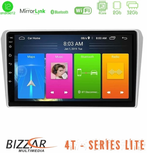 Bizzar 4t Series Toyota Avensis t25 02/2003 – 2008 4core Android12 2+32gb Navigation Multimedia Tablet 9 u-lvb-Ty412n