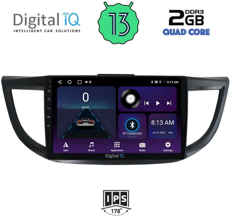 DIGITAL IQ BXB 1198_GPS (10inc) MULTIMEDIA TABLET OEM HONDA CRV mod. 2013-2017