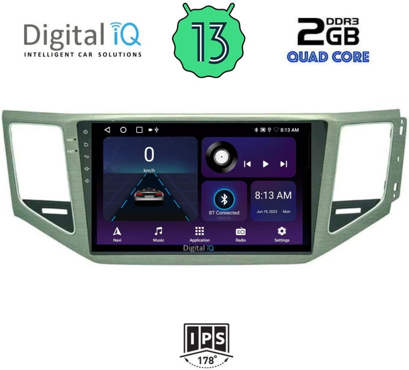 DIGITAL IQ BXB 1745_GPS (10inc) MULTIMEDIA TABLET OEM VW GOLF SPORTSVAN mod. 2014>