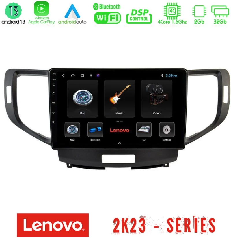 Lenovo car pad Honda Accord 2008-2015 4core Android 13 2+32gb Navigation Multimedia Tablet 9 u-len-Hd1013