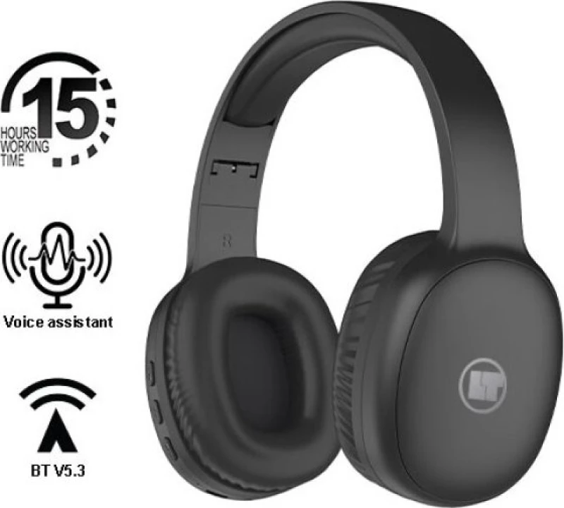 LAMTECH BT5.3 FOLDABLE HIGH FIDELITY HEADPHONES BLACK