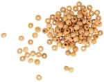 Χάντρες πέρλες  ξύλινες 4mm 20gr