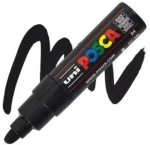 Μαρκαδόρος Ανεξίτηλος Uni Posca Pc-7m Μάυρος 24